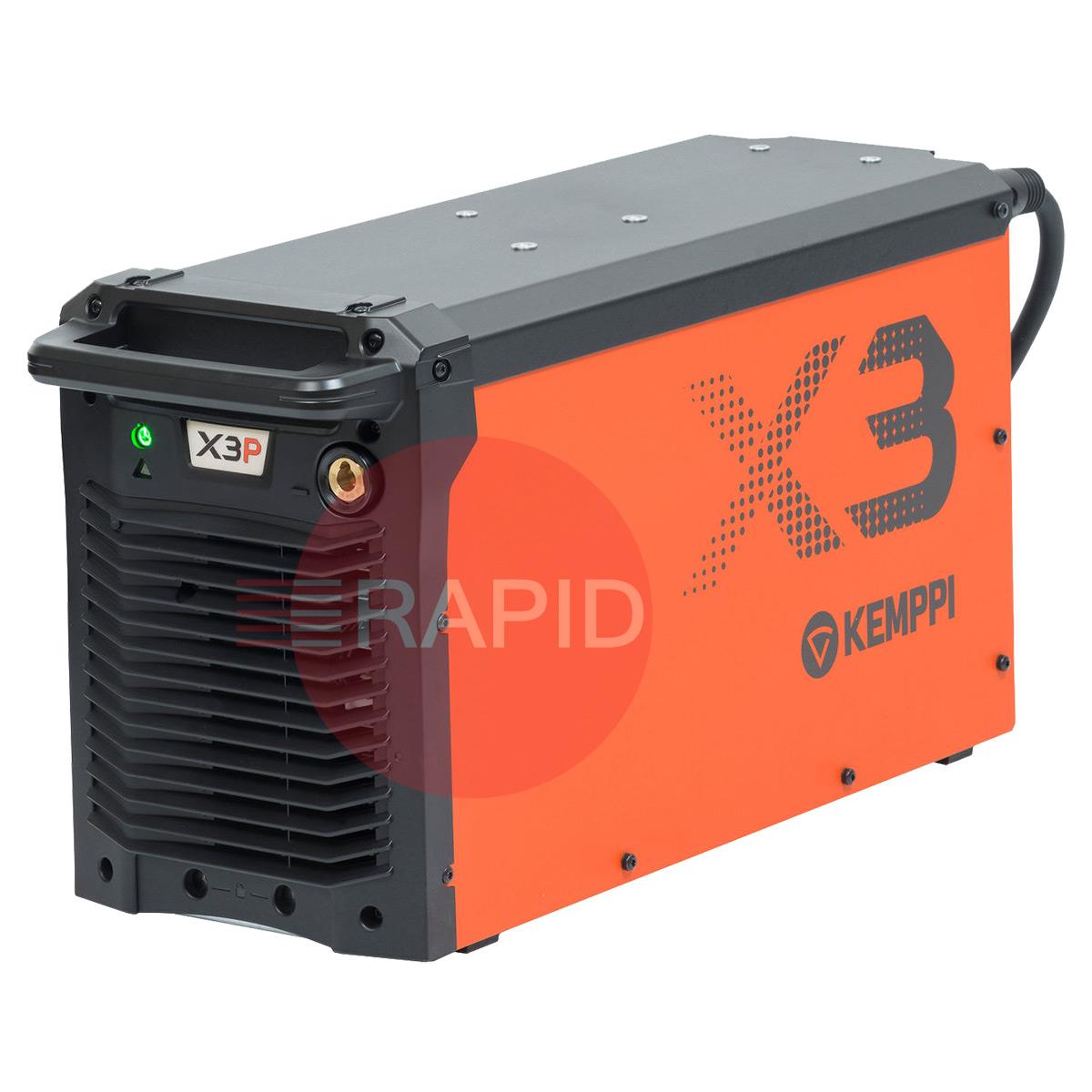 X3P450GP  Kemppi X3 FastMig 450 Pulse Air Cooled MIG Package, with GXe 405G 5.0m Torch - 400v, 3ph